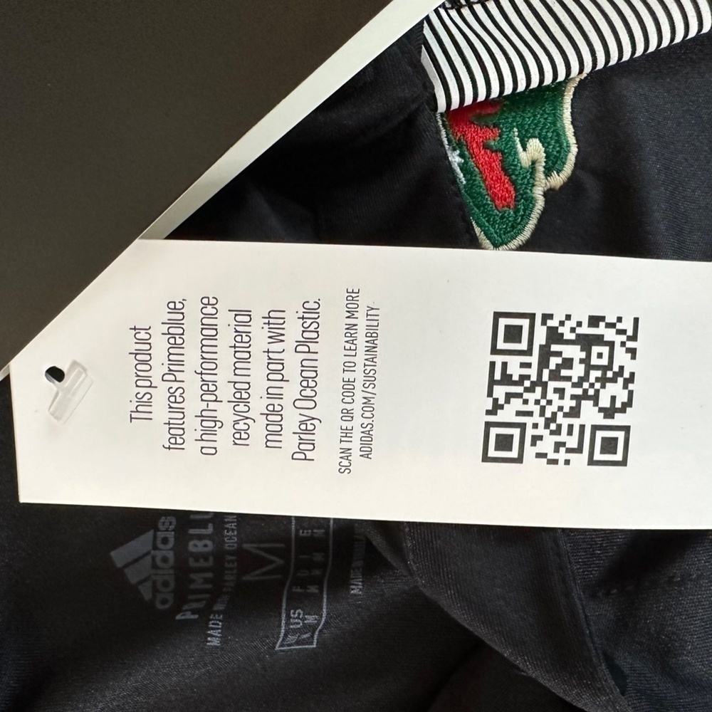 NWT Adidas Minnesota Wild NHL Mens Game Day Polo Black Sz M - Picture 10 of 10
